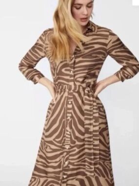 J. McLaughlin Paloma silk shirtdress, M